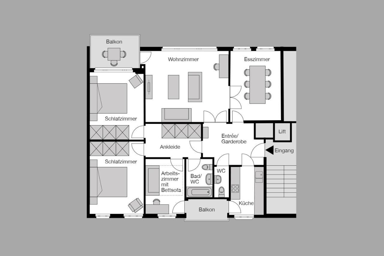 City Stay Furnished Apartments - Fasenstaubstrasse Schaffhausen Bagian luar foto