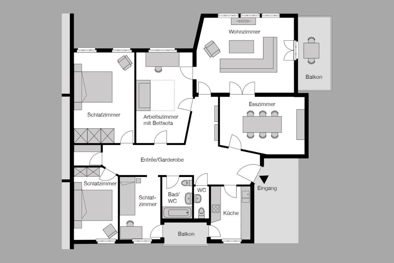City Stay Furnished Apartments - Fasenstaubstrasse Schaffhausen Bagian luar foto